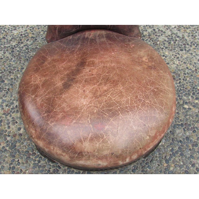 Antique English Leather Child’s Chair For Sale - Image 12 of 17