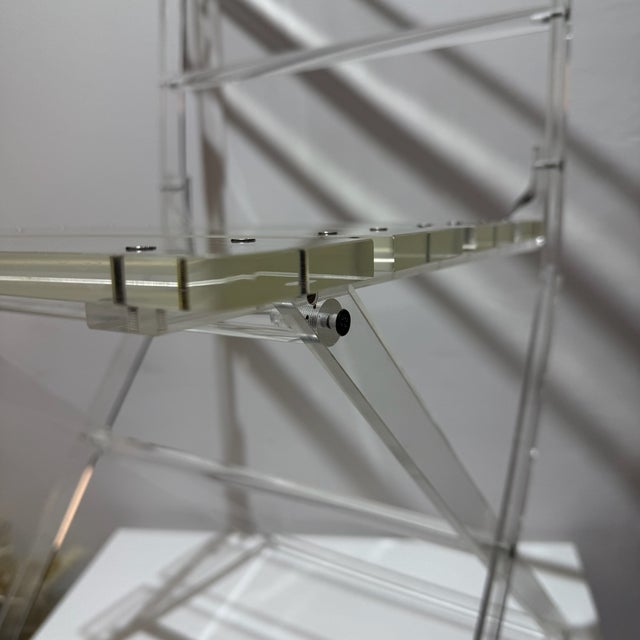 Sculptural Transparent Acrylic Bistro-Style Chair, 1970s For Sale - Image 6 of 15