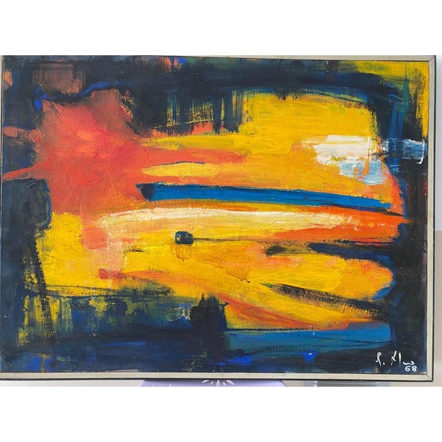 Robert Mus Untitled 4 Oil on canvas / stretcher 1968 Signed and dated lower right 61 x 83 cms This piece is attributed to...