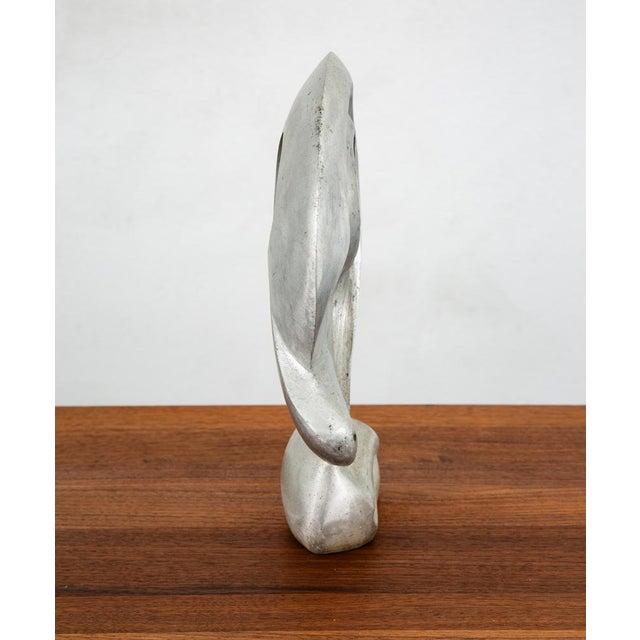 Mid-Century Modern 1970s Mid Century Modern Sculpture Abstract Form Art Aluminum Metal Sculpture MCM For Sale - Image 3 of 12