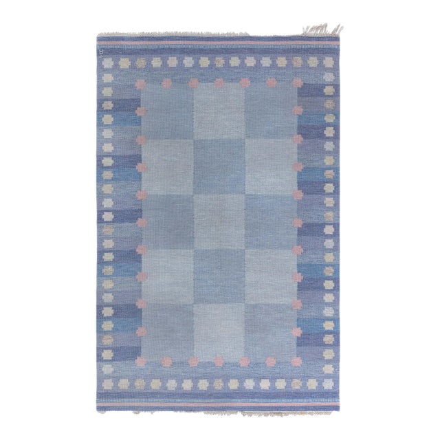 Vintage Swedish Flat-Weave Rug by Agda Österberg, at Doris Leslie Blau For Sale