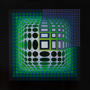 Victor Vasarely, KOSKA KAR, Etching