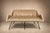 Mid-Century Modern Brazilian Modern "Concha" Loveseat in Metal & Textured Brass-Toned Fabric by Carlo Hauner, 1955 - Lot 42C For Sale - Image 3 of 18