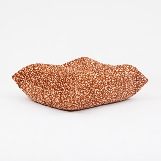 Vintage Restored Togo Fireside Chair and Ottoman in Wild Terracotta Corduroy - Ligne Roset For Sale - Image 16 of 16