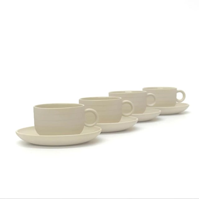 Hornsea Concept Matte Ceramic Coffee Cups & Saucers 8 Pieces Chairish