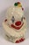 Vintage Hand-Painted Ceramic Clown Cookie Jar With Ruffled Collar, Whimsical Folk Art Storage Canister For Sale In Miami - Image 6 of 9