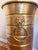 Vintage Hammered Brass Lion Head Umbrella Stand For Sale - Image 4 of 8