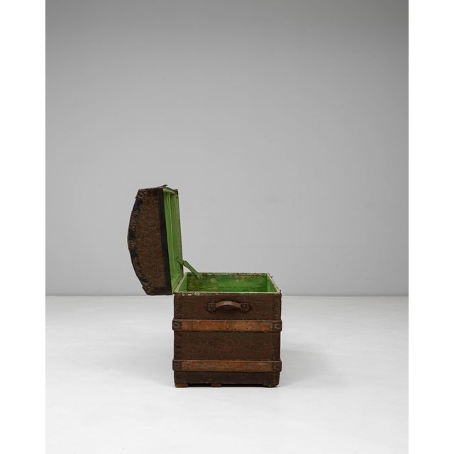 19th Century French Wooden Trunk For Sale - Image 4 of 18