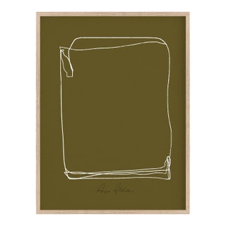 Contemporary Abstract Khaki Giclee Print For Sale