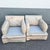 Postmodern Pink and Blue Ropped and Skirted Lounge Chairs - A Pair For Sale - Image 9 of 11