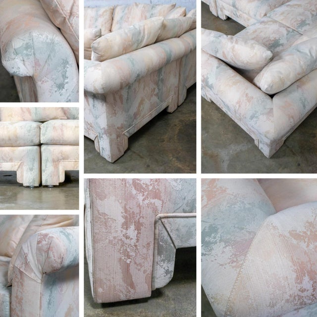 Late 20th Century Modern 5 Piece Modular Sectional Sofa Contemporary Classics Line by Drexel Heritage For Sale - Image 17 of 18