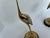 Wood Mid Century Modern Large Brass Crane Figures on Wood Base - A Pair For Sale - Image 7 of 12