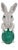 Bunny Brooch Pin With 3.08ct Emerald & 1.11ct Pave Diamonds in 14k White Gold For Sale