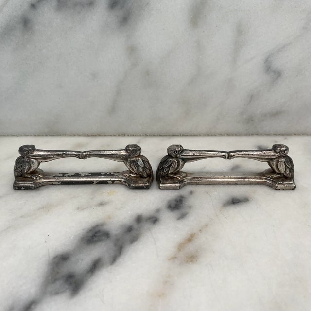 French Country Antique Knife Rests From France: Set of 12 Argit Animal Knife Rests in the Style of Benjamin Rabier For Sale - Image 3 of 9