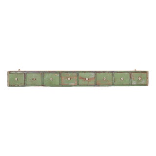 English Wall Hanging Bank of Drawers, 1890s For Sale