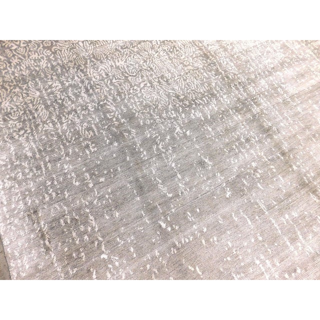 Handmade Bamboo Silk Rug. 8'1"x 10' For Sale - Image 10 of 18