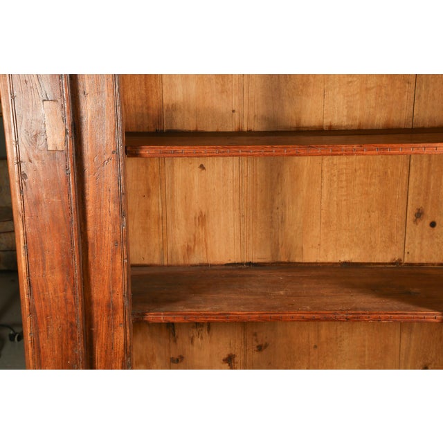 19th Century Indian Teak Doorframe Now Bookcase, 19th Century With Later Elements For Sale - Image 5 of 18