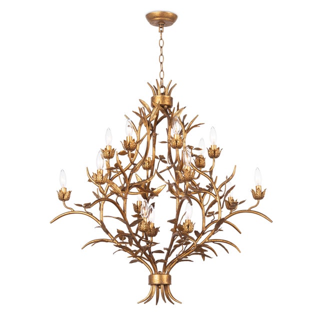 Metal Regina Andrew Trillium Chandelier For Sale - Image 7 of 7