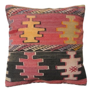 Vintage Rug Fragment Pillow Cover For Sale