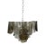 j.t. Kalmar Smoke and Clear Panel Chandelier Italy For Sale