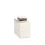 Clara canister provides function and beauty. The white glazed porcelain is the background for the eye catching metallic...