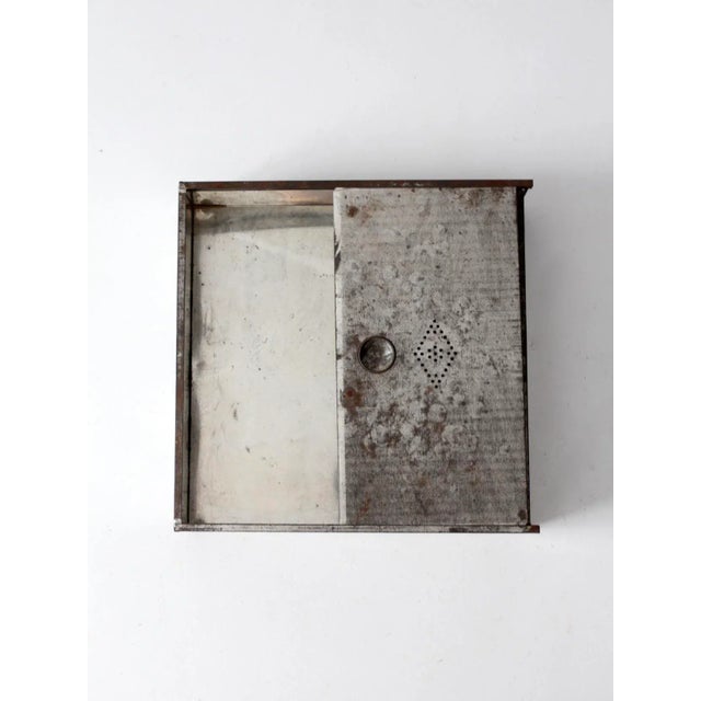 Vintage Metal Bread Box For Sale - Image 6 of 11