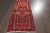 Red Early 20th Century Vintage Persian Heriz Rug, 3'2" X 12'10" For Sale - Image 8 of 9