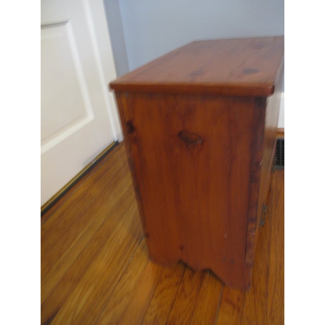 Antique Primitive Sheraton Sugar Chest Pine Wood Storage Chest For Sale In Columbia, SC - Image 6 of 14