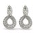 Contemporary Vintage Gia 15.96 Carat Total Weight Diamond Platinum Cocktail Earrings, A Pair For Sale - Image 3 of 7