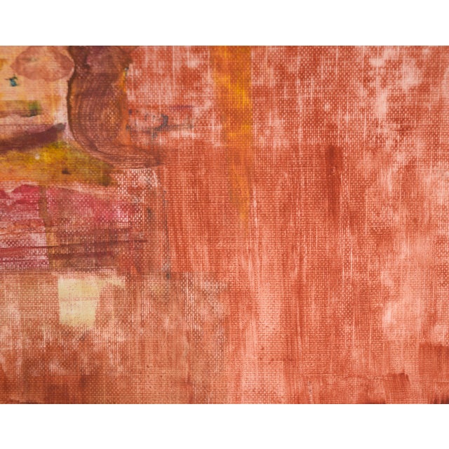 Stone Faces - Abstract Portrait in Acrylic on Textured Paper Abstract portrait by California-based artist Ricardo de Silva...