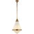Modern Thomas O'Brien for Visual Comfort Signature Gale Large Pendant in Hand-Rubbed Antique Brass with White Glass For Sale - Image 3 of 4