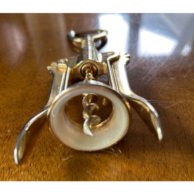 Vintage Brass Cork Screw, Made in Germany For Sale - Image 4 of 4