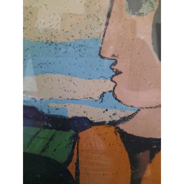 Domenico Cantatore, Accanto a te, Polymaterial Silkscreen, 1950s For Sale - Image 8 of 18