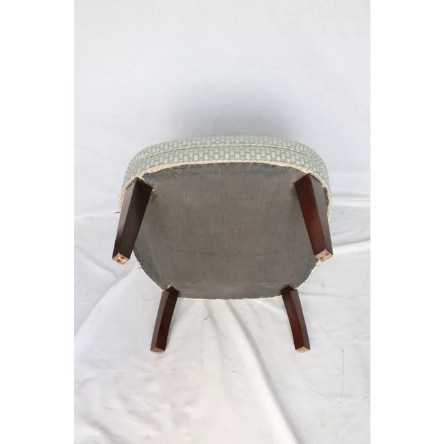 Early 20th Century Pair of Mid-Century Modern Mahogany Hall Bedroom Boudoir Chairs For Sale - Image 10 of 10