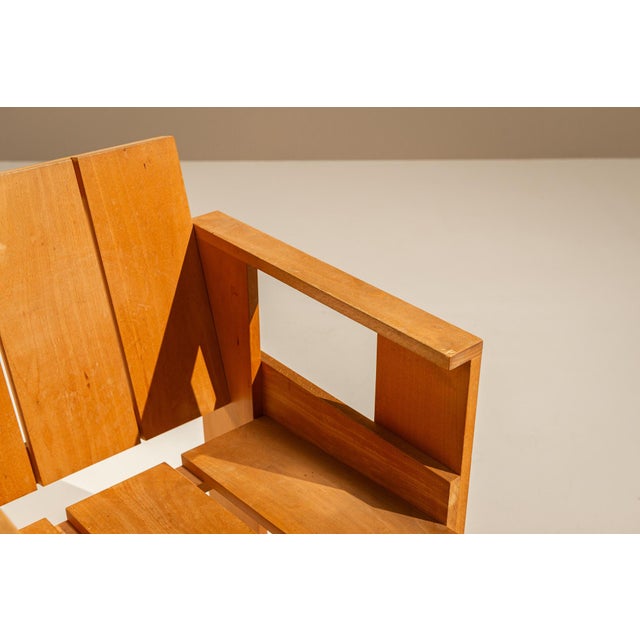 Crate Chair by Gerrit Rietveld for Cassina, the Netherlands, 1970s For Sale - Image 10 of 15