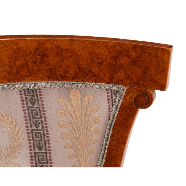 John Widdicomb Klismos Saber Leg Side Chair Jw-1773 Burl Regency Neoclassical 1960s For Sale - Image 13 of 18