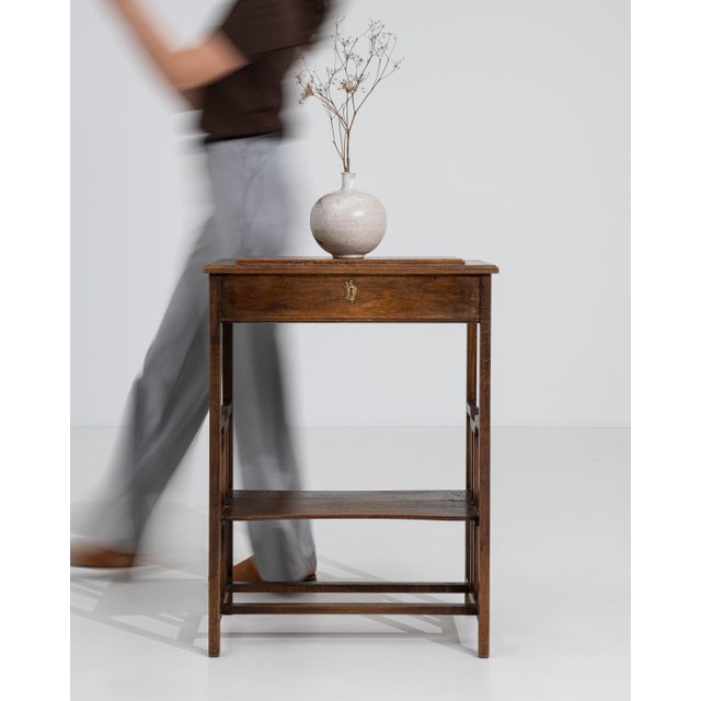 French Art Nouveau Side Table, Wood Construction, Circa 1900 France Early 1900s For Sale - Image 14 of 17