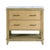 Lois 36 in. W Wood & Marble Single Sink Bathroom Vanity, Light Oak Wire Brushed For Sale In Chicago - Image 6 of 11