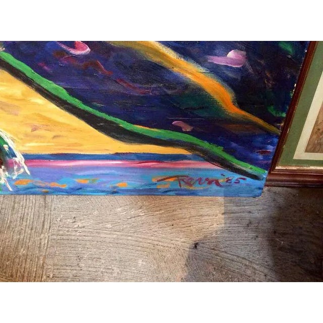 1980s Reva Signed Painting, 1985 For Sale - Image 5 of 9