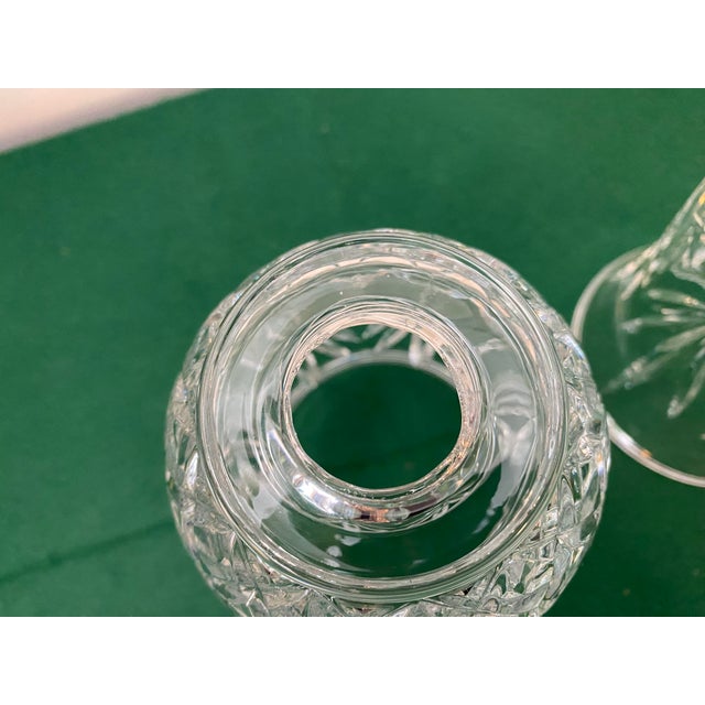 1980s Lead Crystal Votive Candle Shades - a Pair For Sale - Image 9 of 9