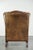 Sheepskin Wing Armchair in Brown For Sale - Image 4 of 14