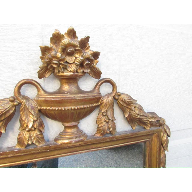 Antique Italian Neoclassical Style Giltwood Mirror For Sale - Image 18 of 18