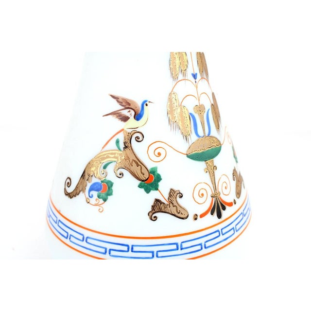 Biedermeier Gilded Glass Vase, 1860 For Sale - Image 10 of 14