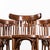 1950s Classic Bistro Red Upholstered Dining Chairs, 1950s For Sale - Image 5 of 12