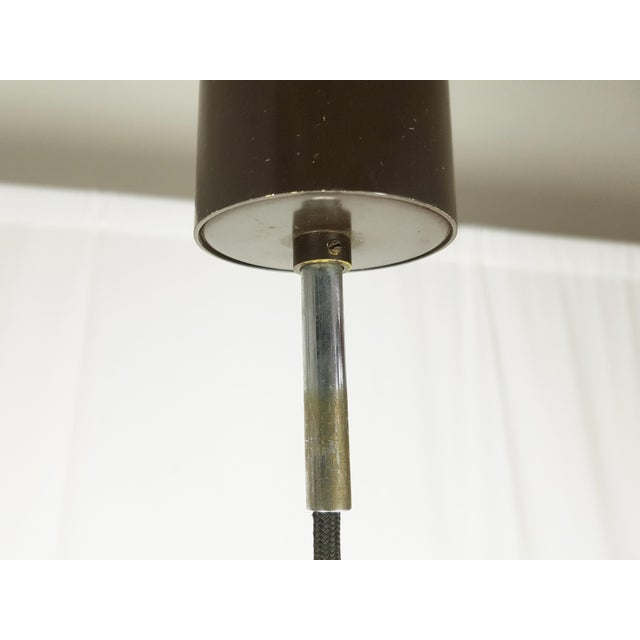 Italian Copper and Glass Pendant Lamp in Brown Metal by Bruno Gatta for Stilnovo, 1960s For Sale - Image 9 of 13