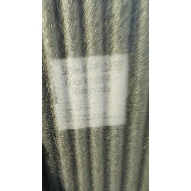 2020s Authentic Neiman Marcus Silver Linen-Fold Sunburst Wall Mirrors - A Pair For Sale - Image 5 of 11
