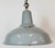 1960s Vintage British Industrial Grey Enamel Factory Pendant Lamp, 1960s For Sale - Image 5 of 18
