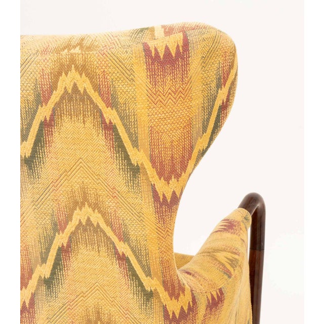 Umberto Asnago "Progetti 63340" Wing Chairs, Pair For Sale - Image 4 of 6