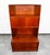 1960s Mid Century Danish Modern Credenza Bookshelf Cabinet Teak Shelves Sliding Doors For Sale - Image 5 of 12