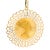 Vintage Italian 18k Gold Nefertiti Egyptian Revival Pendant For Sale